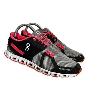 On On Cloud | Running on cloud grey pink running pull on shoes 8